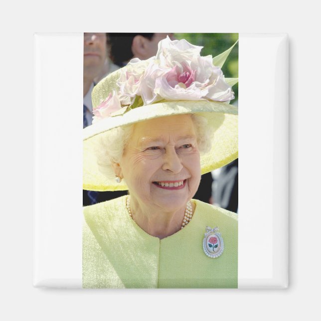 Imã Rainha Isabel II em Turquesa Hat Professiona (Frente)