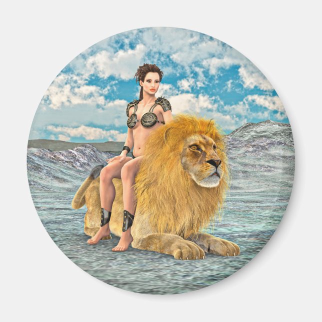 Imã Rainha Leoa Fantasia (Frente)