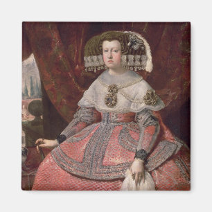 Imã Rainha Maria Anna da espanha em um vestido