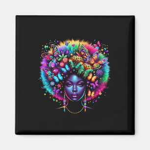 Imã Rainha Negra Afro Melanina Juneteenth Leopardo Man