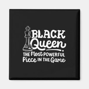 Imã Rainha Negra Peça Mais Poderosa Xadrez Afro Americ