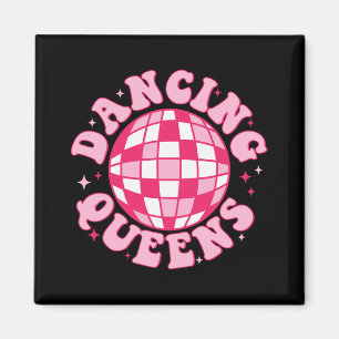 Imã Rainha Retro Bridesmaids dança 70 Disco Bachelo