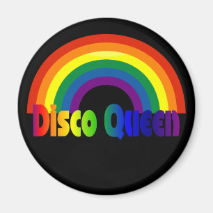 Imã Rainha retro do disco do arco-íris 80s