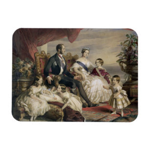 Ímã Rainha Victoria (1819-1901) e príncipe Albert