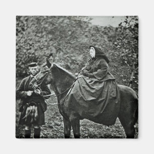 Imã Rainha Victoria a cavalo no Balmoral, 1863