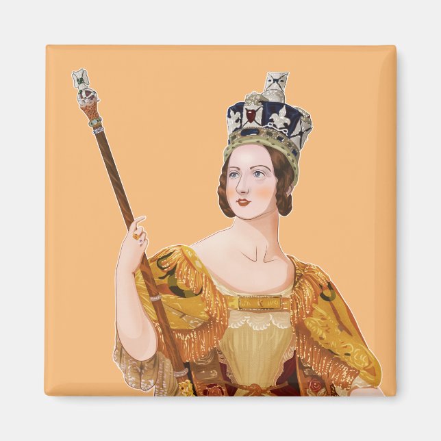 Imã Rainha Vitória - ilustrações históricas (Frente)