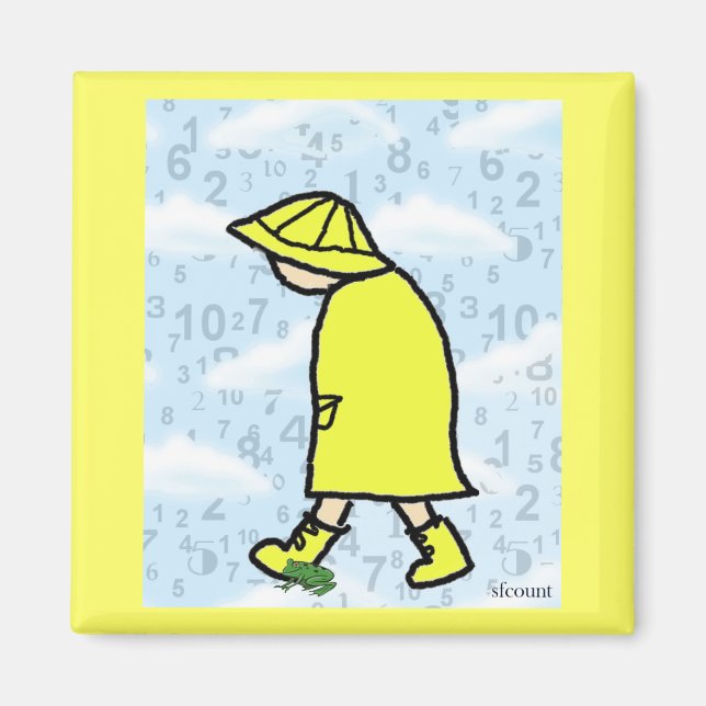 Imã Rainy Day Boy Magnet (Frente)