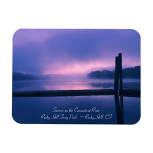 Ímã Raio de sol rosa e roxo no CT RIVER-Rocky Hill