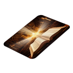 Ímã Raios de luz de Bíblia abertos