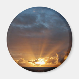 Imã Raios do Sun no alvorecer