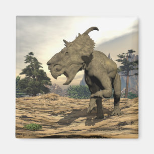 Imã Raios Pachyrhinosaurus dinossauro - renderização
