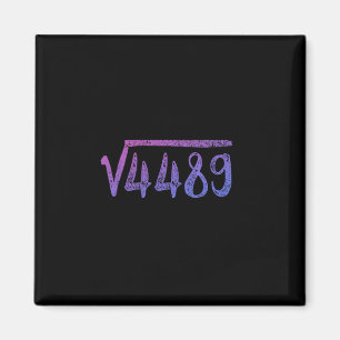 Imã Raiz Quadrada 4489 Professor de Matemática Seis Se