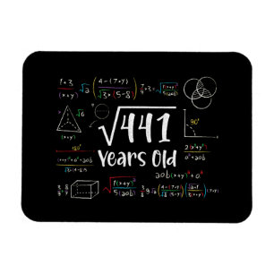 Ímã Raiz Quadrada de 441 21º Aniversário 21 Anos