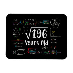Ímã Raiz Quadrada dos presentes de 196 14 de aniversár