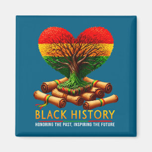 Imã Raízes da árvore da história negra homenageando o