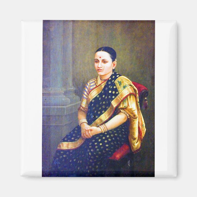 Imã Raja Ravi Varma Retrato de uma Mulher (Frente)
