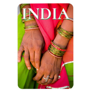 Ímã Rajasthan Close-up of Woman's Mands