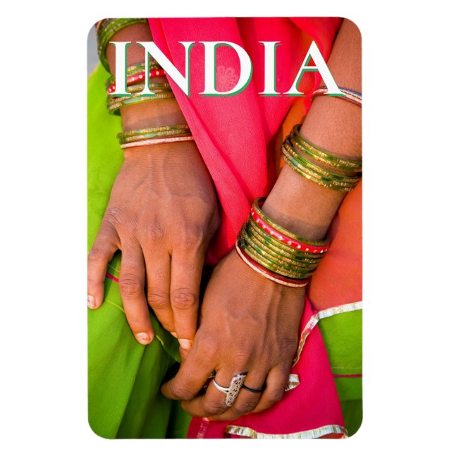 Ímã Rajasthan Close-up of Woman's Mands (Vertical)