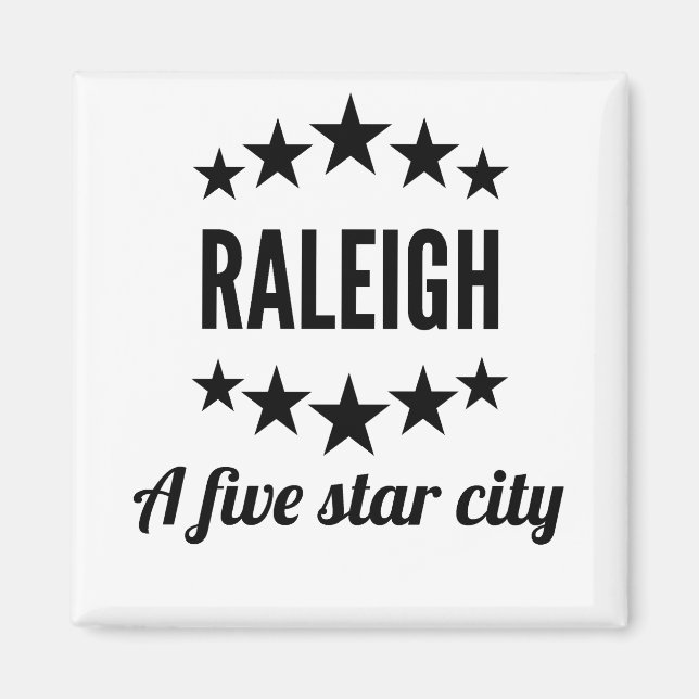 Imã Raleigh A Cinco Estrelas City (Frente)