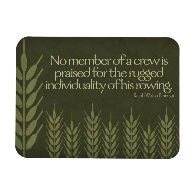 Ímã Ralph Waldo Emerson Inspirational Quote Crew Flexi (Horizontal)