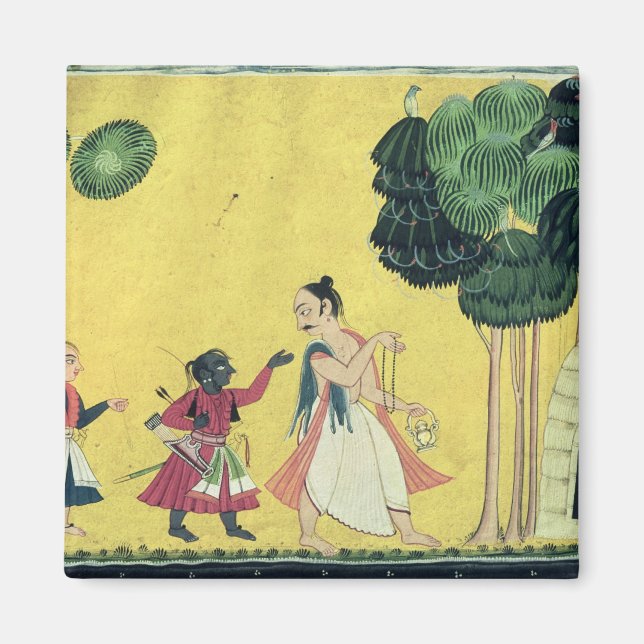 Imã Rama e Lakshmana acompanhados de Visvamitra (Frente)