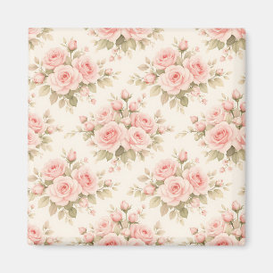 Imã Ramalhete Floral Rosa Bege