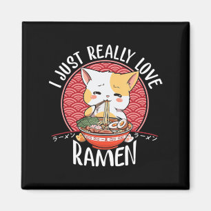 Imã Ramen Cat Anime Kawaii Japonês Gift Girls Officia