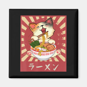 Imã Ramen Cat Neko Anime Kawaii Japonês Merch Gifts G