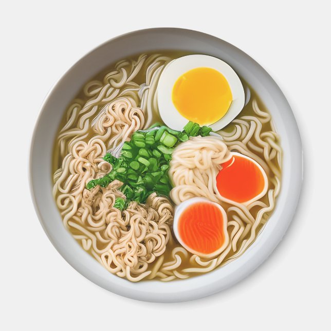 Imã Ramen Noodles com Comida de Ovo Encerrado (Frente)
