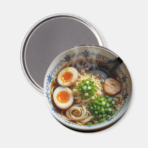 Imã Ramen Noodles Soup Realista Comida