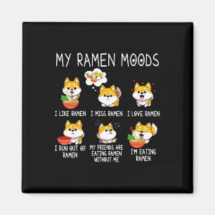 Imã Ramen Shiba Inu Cachorro Passa Noodles Japoneses P