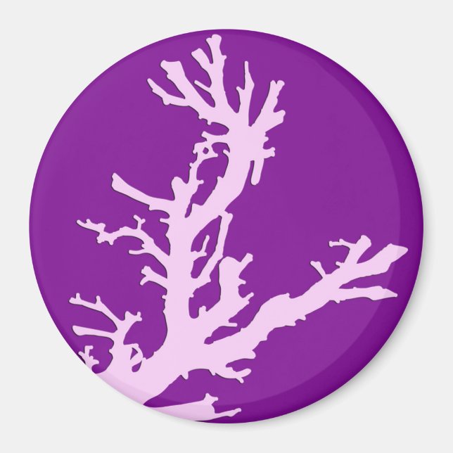 Imã Ramo de coral - ametista e orquídea (Frente)