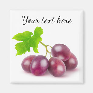 Imã Ramo de uvas vermelhas
