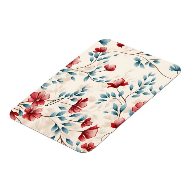Ímã Ramo Floral Botânico Elegante (Left Side)