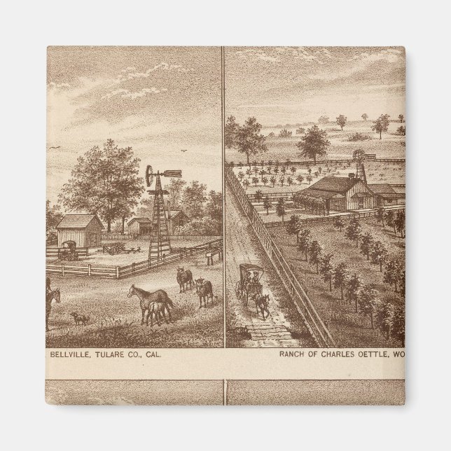 Imã Ranches, estábulos, Tulare Co, Cal (Frente)