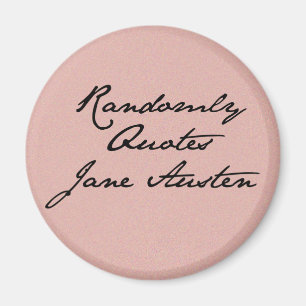 Imã Randomicamente cita Jane Austen Magnet