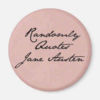 Imã Randomicamente cita Jane Austen Magnet