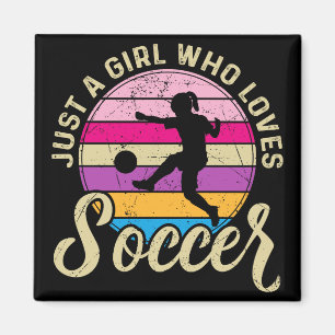 Imã Rapariga ama futebol Colorida Sunset