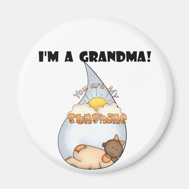 Imã Rapariga Americana Sunshine-African da Vovó (Frente)