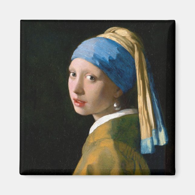 Imã Rapariga com brinco de pérola, Johannes Vermeer, 1 (Frente)