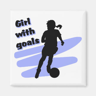 Imã Rapariga com íman gols