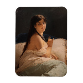 Ímã Rapariga com Medalhão (por Gerolamo Induno)