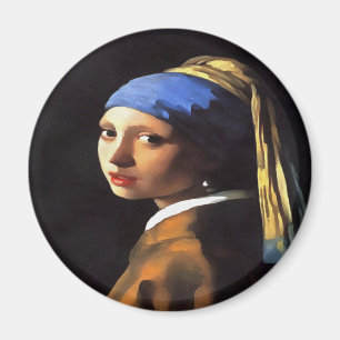 Imã Rapariga com pérola ouvindo Johannes Vermeer