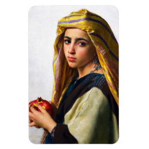 Ímã Rapariga com romã por William Bouguereau