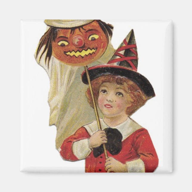 Imã Rapariga de Halloween, velha moda (Frente)