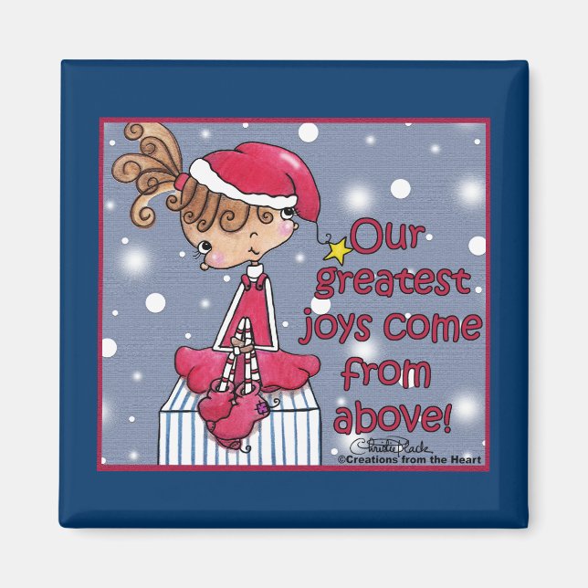 Imã Rapariga De Natal De Cima (Frente)