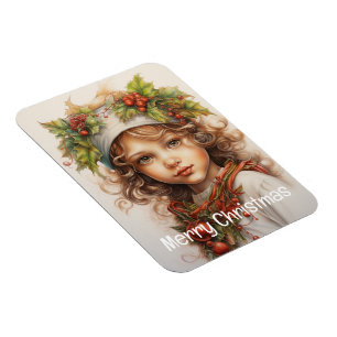Ímã Rapariga de Natal Personalizada 23 de 25