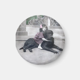 Imã Rapariga e seu Cachorro