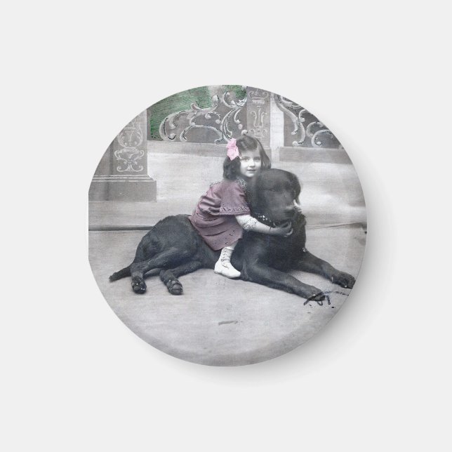 Imã Rapariga e seu Cachorro (Frente)