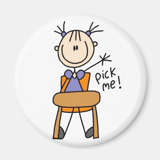 Imã Rapariga na Classe Magnet (Frente)